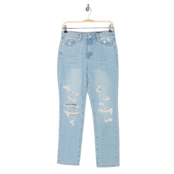 BLANK‎ NYC Madison Ripped High Waist Crop Jeans - Picture 2 of 9